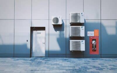 a wall with a few doors