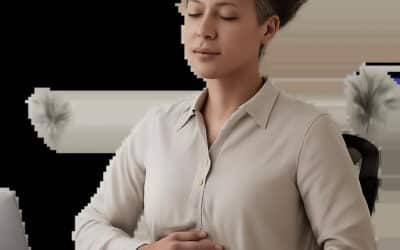 Une pause respiratoire au bureau pour relâcher la pression et retrouver de la disponibilité mentale. La cohérence cardiaque s’intègre facilement à une routine de récupération active.